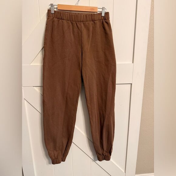 Brandy Melville Pants - John Galt Women’s Brown Jogger Pants One Size Fleece Lined